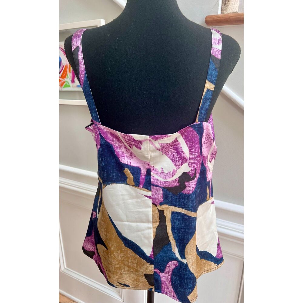 Banana Republic multi-color tank blouse size M - Picture 5 of 7